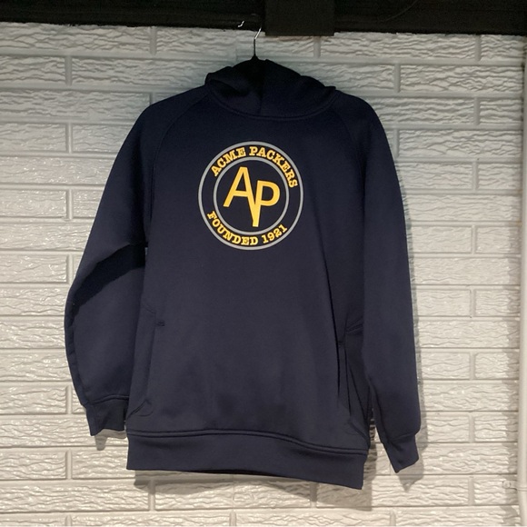NFL ACME Green Bay Packers Navy Hoodie Youth XL - Picture 1 of 7
